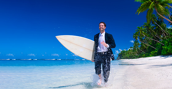How to combine business with pleasure