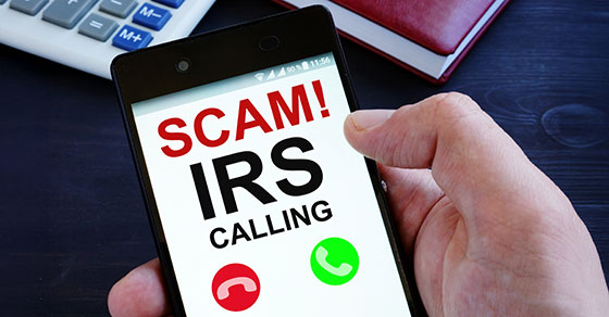 Protect yourself from fraudsters impersonating the IRS and other tax scams